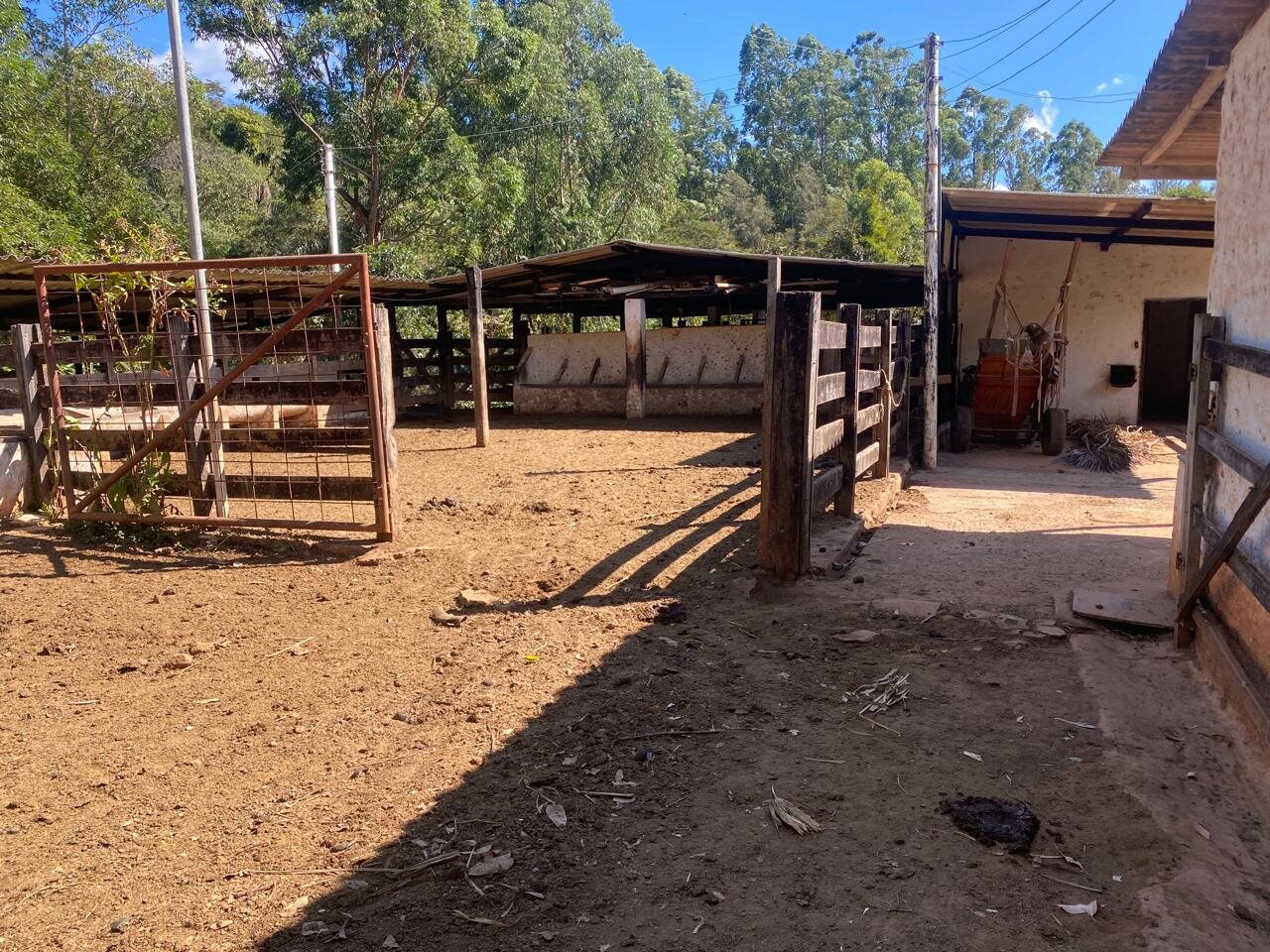 Curral e estrutura rural